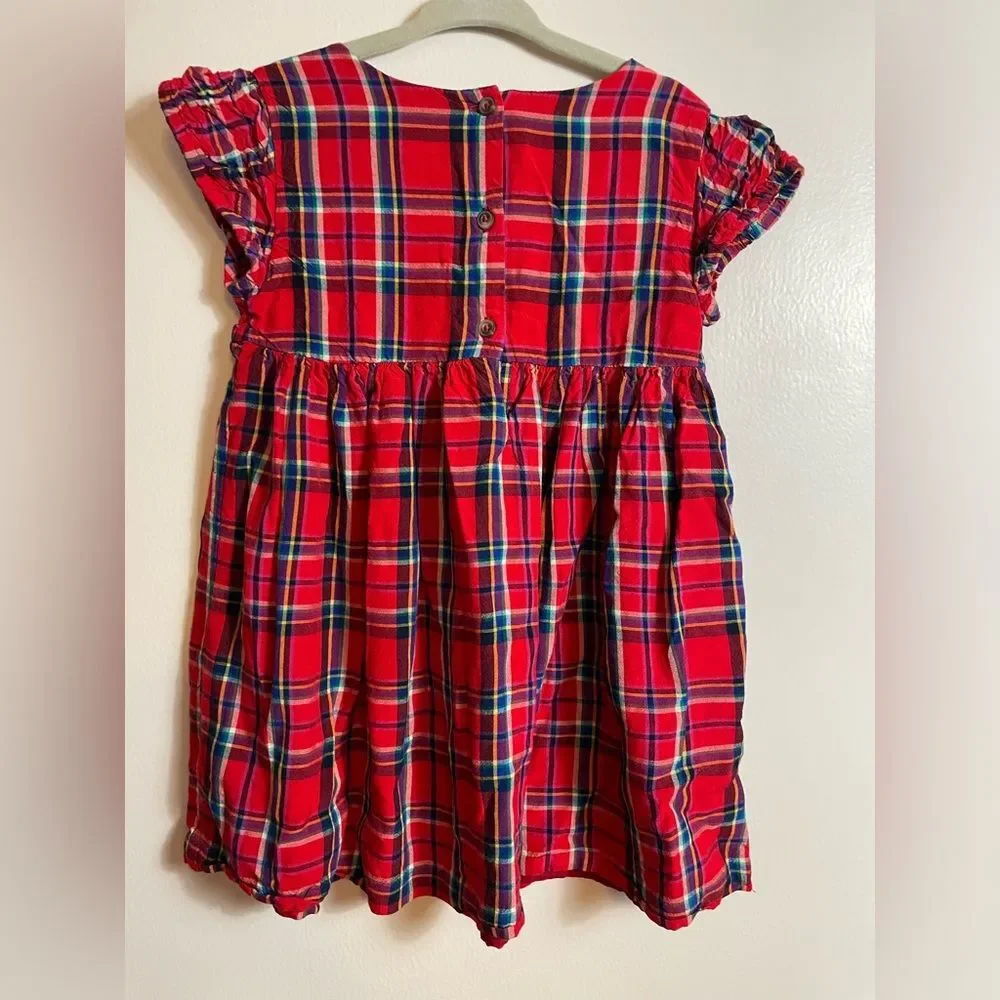 Cute Gymboree Plaid Red Toddler Girls Dress 3T